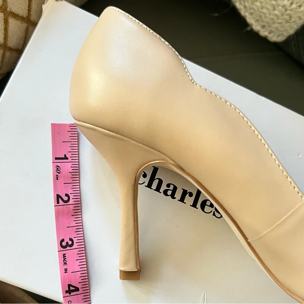 $120 Charles David INNOCENT Pointed Closed Toe STILETTO Heel LEATHER PUMPS 9.5 - Picture 11 of 17